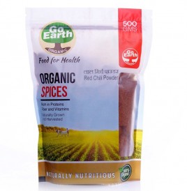 Go Earth Organic Red Chilli Powder   Pack  500 grams